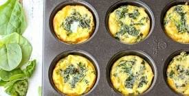 Міні-фрітата зі шпинатом та сиром на сніданок. Лише 5 грамів вуглеводів на порцію!