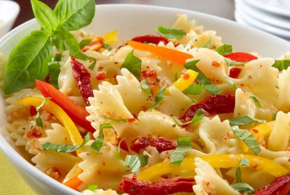 Итальянский салат из пасты - диабетический рецепт - изображение