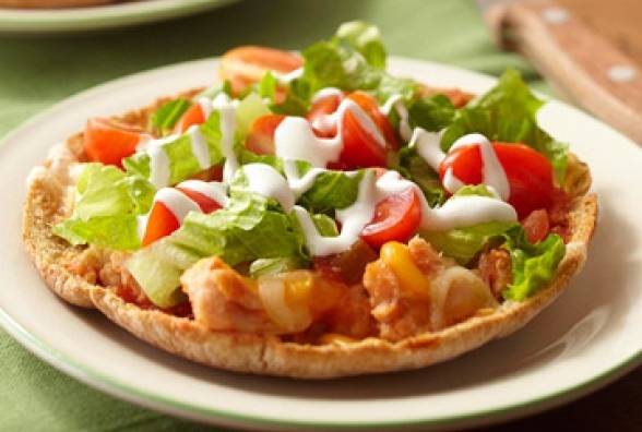 Пицца-тако с курицей - диабетический рецепт - изображение