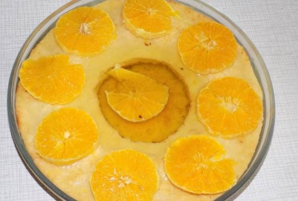 Творожная запеканка с фруктовым желе и апельсинами - рецепт от Екатерины Гориной - изображение