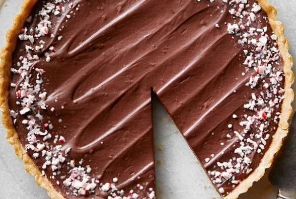М'ятний шоколадний тарт: ваш ідеальний святковий десерт - изображение