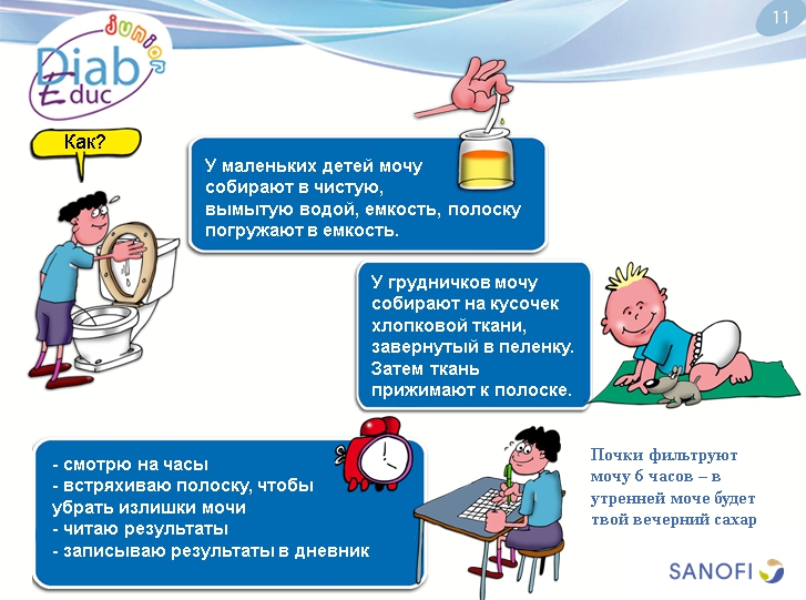 Самостоятельный контроль гликемии:обучающая презентация для детей от Junior DiabEduc - 8 изображение