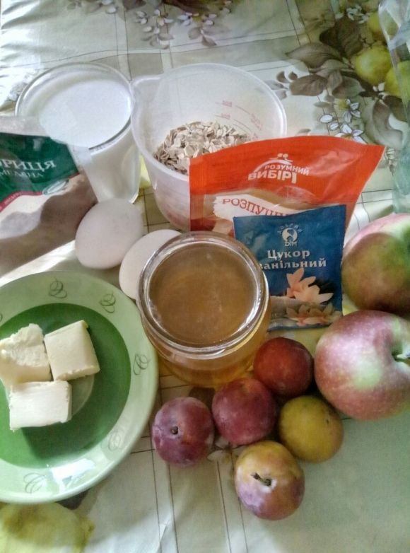 Овсяно-яблочный кекс. Рецепт без муки и сахара - 2 фото Овсяно-яблочный кекс. Рецепт без муки и сахара - 2 изображение