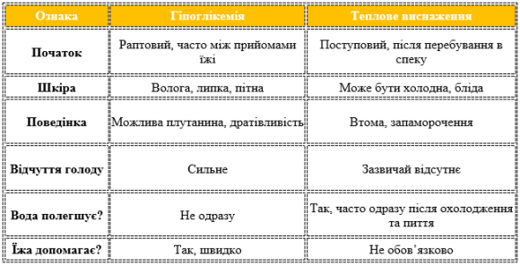 Теплове виснаження чи гіпоглікемія? Як не сплутати симптоми та зберегти себе у спеку - 2 фото Теплове виснаження чи гіпоглікемія? Як не сплутати симптоми та зберегти себе у спеку - 2 изображение