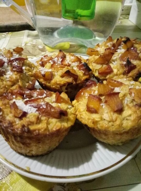 Овсяно-яблочный кекс. Рецепт без муки и сахара - 3 изображение